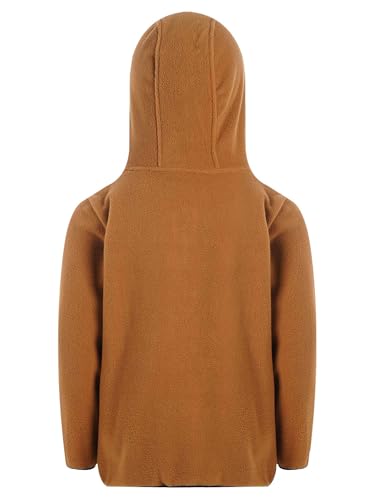 Jugaoge Kids Boys Girls Warm Fleece Hoodies Casual Zip Up Sweatshirts Pullover with Kangaroo Pockets2