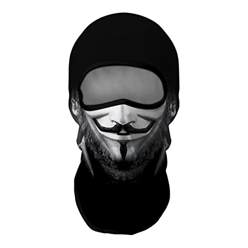 Image of Skull Full ski Mask, 3D Balaclava, UV Sun Protection,Motorcycle /Ski /Scarf /Cycling /Fishing for Men