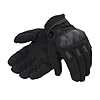 Royal Enfield Kommuter Riding Gloves | Impact Resistance: TPR Knuckle Protectors | Throttle Control: Reinforced Palm Grip | Steady Grip: Microsuede Palm Patch | Breathable Construction | Black 2XL