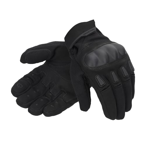 Royal Enfield Kommuter Riding Gloves | Impact Resistance: TPR Knuckle Protectors | Throttle Control: Reinforced Palm Grip | Steady Grip: Microsuede Palm Patch | Breathable Construction | Black 2XL