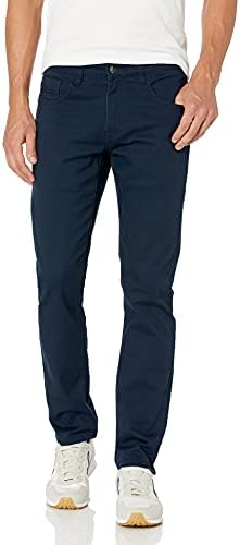 Southpole mens Flex Stretch Basic Twill and Rinse Denim Pants Jeans, Navy Skinny, 30W x 32L US