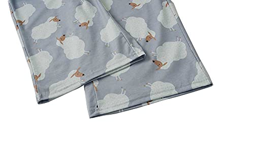 Hong Hui Women's Capri Pajama Sets Plus Size Sleepwear Top With Capri Pants 2 Piece Sleep Set Grey Sheep Xxx-Large #TOP6