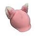 rockible Cat Ears Snow Ski Helmet Cover Helmets Accessories Creative Lovely Keep Warm Multifunction Funny Skiing Ski Helmet Decoration, Pink