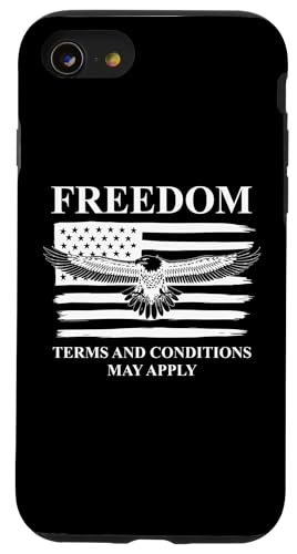 Freedom Terms and Conditions May Apply American Flag Eagle Case for iPhone SE (2020) / 7 / 8