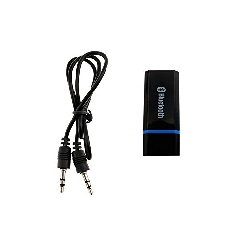 Usb Bluetooth Receiver Adapter Wireless Audio Adapter 3.5Mm Car Kit Music Receiver For Home/Car Stereo Sound System, Portable Speskers, (Aux In) With 3.5Mm Cable (Black)… #TOP5