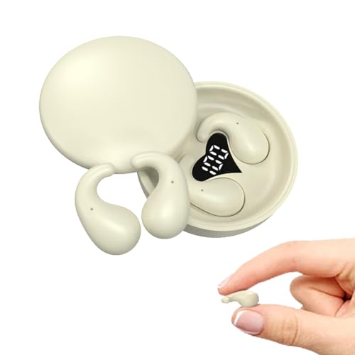 Kleine Bluetooth-Ohrhörer für seitlichen Schlaf, kabellos, flach, Mini-Kopfhörer, Geräuschmaskierung, versteckte diskrete Kopfhörer, bequem, leicht, für Männer und Frauen, Arbeit, Sport, Schläfer