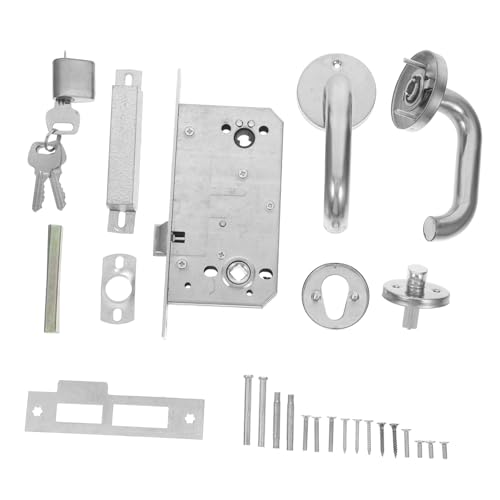 SOLUSTRE Stainless Steel Fire Door Locks Emergency Safety Lock Deadbolt Door Handle Key for Home Office