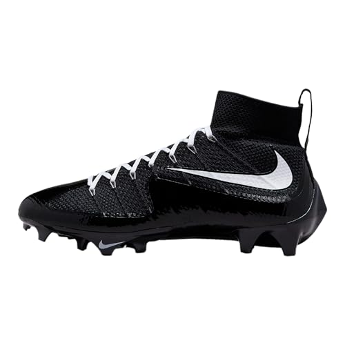 Nike Vapor Edge 360 Untouchable Mens Football Cleats (FQ0235-001 Black/White/Black/Volt) Size 11