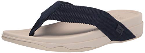Fitflop Men's Surfer Toe Post-Solid Webbing Flip-Flop, Blue Midnight Navy 399, 13 #TOP24