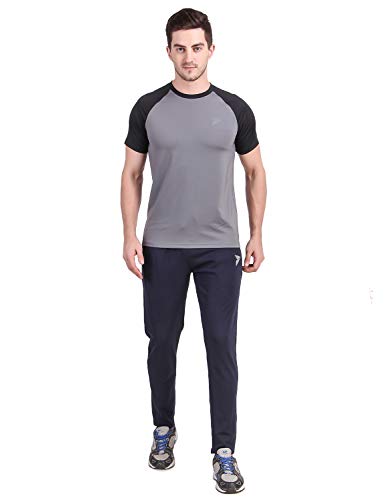 Image of FITINC Athleisure Track Pants for Men| Lycra Slim Fit Mens Dryfit Track Pant with Concealed Zipper Pockets | Quick Dry Pant Style Lower for Men for Home & Workout