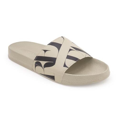 Image of Red Tape Beige Casual Pool Sliders for Men | Everyday Comfort