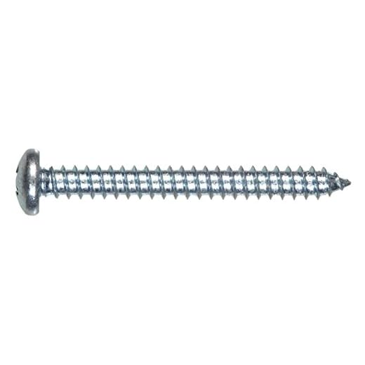 Hillman Pan Head Phillips Sheet Metal Screw #8 x 1 Inch"- 10 Pack 490206