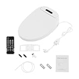 VonVVer Bidet Toilettensitz, Japanische Toilette mit Düse, Beheizbare Dusch wc Aufsatz mit Nachtlicht, WC Bidet Sitze mit Dusch Funktion Warmlufttrocknung, Einstellbarem Temperatur Absenkautomatik