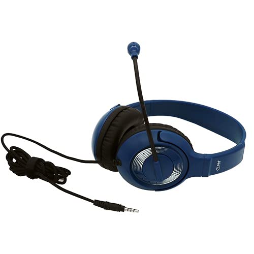 AvidProducts AE-55 Headset Blue and Silver with TRRS Plug