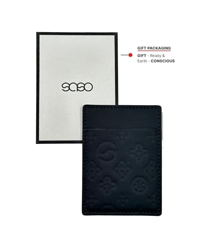 Apple Peel Leather Credit Card Holder – 2.75 in. x 3.82 in Vegan Leather Card Holder – One Slot Minimalist Wallet - Traditional Korean style Dancheong Card Holder Wallet for Men and Women (NB)3