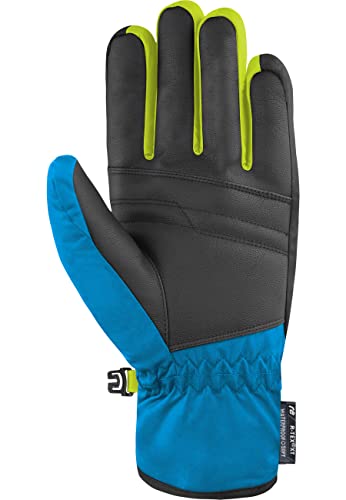 Reusch Baldo R-Tex XT Impermeable Transpirable Corto Graduación Cómodos Esquí Deportivos Guantes De Nieve Invierno, Azul, Negro y Amarillo, 9 para Hombre - imagen 3