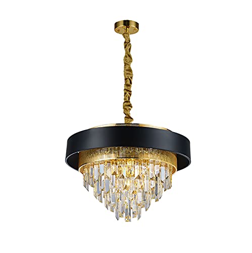 Plafonnier de luxe en cristal contemporain blanc pour grand salon chic