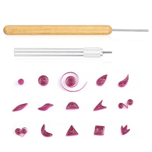 Paper Quilling Tools, Handmade Rolling Curling Quilling Needle Pen Paper Cardmaking Project Tools for Handcraft, Scrapbooking