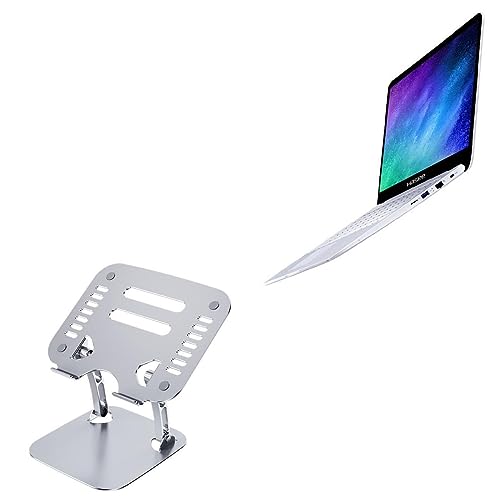 Base ajustable para portátil BoxWave metálica plateada miniatura 1