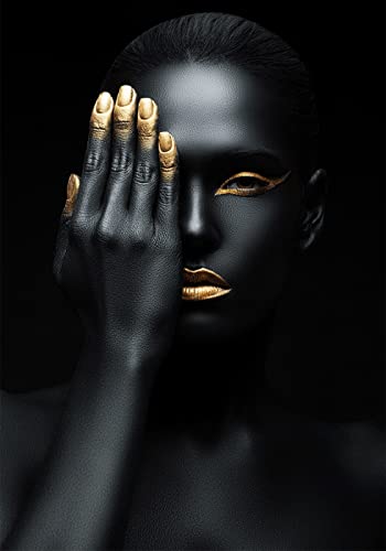 Peau de vache Black and Gold Hide pour habiller un sol en parquet moderne