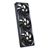 NZXT F360X Ventilateur Performance Cadre Unique - 3x 120mm PWM RGB PC - Flux & pression ma...