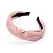Bandeaux de nœud Couleurs Solides pour Femmes Simple Tissu Filles Bandeau de Cheveux Femmes Hair Accessoires Bande de Cheveux (Color : Light Brown)