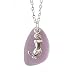 Handmade in Hawaii,"October Birthstone Color" pink sea glass necklace,mermaid charm, sterling silver chain, Hawaiian Gift, FREE gift wrap, FREE gift message, FREE shipping