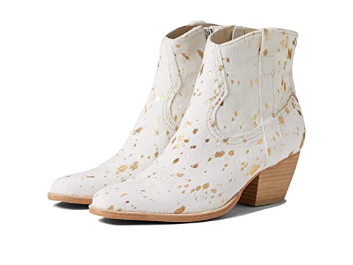 La Mejor Lista de Dolce Vita para comprar online. 40 Dolce Vita Silma - Botines para mujer, Pelo dorado de varias pantorrillas, 6.5 US