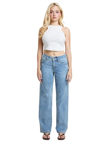 YMI Womens Jeans Women’s Luxe High Rise Wannabettabutt Straight Leg Jeans, P1858374
