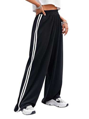 Image of dockstreet Loose fit Open Bottom Joggers /Loose fit, Trouser stylelowers /Cute Style, Relaxed Casual Lounge Pants for Women