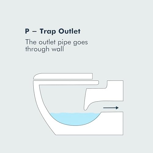 Image of WASSMIST Commode for Toilet | Wallhung Tornado Flush Rimless Bathroom Commode | with Soft Close Toilet Seat Cover | Modern Space Saving with Easy Cleaning Design