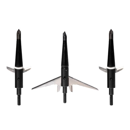 Swhacker 243 Broadheads | 150 Grain, 3.0″ Cut, 2-Blade, 3-Pack | Heavyweight Mechanical Broadheads for Maximum Damage