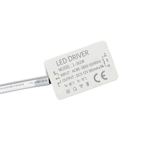 Driver LED 300mA de rechange pour réparer un plafonnier qui clignote tension DC 75-135V