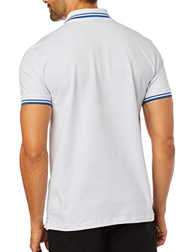 Camisa Polo Básica Friso Rajado, Reserva, Masculino, Branco, g