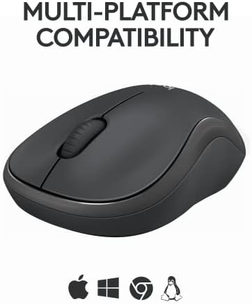 Logitech M240 Silent Bluetooth Mouse, Wireless, Compact, Portable, Smooth Tracking, 18-Month Battery, for Windows, macOS, ChromeOS, Compatible with PC, Mac, Laptop, Tablets - Graphite - 5