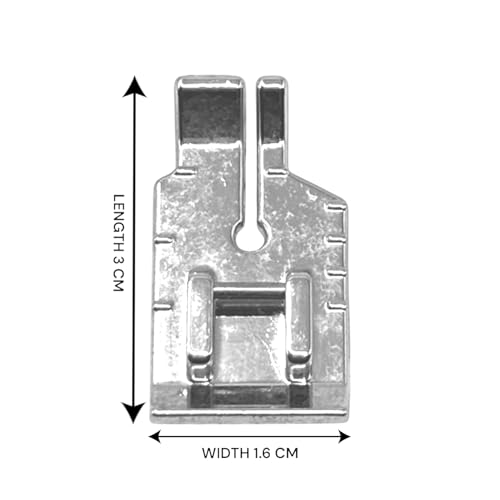 Image of ZENITH 1 /4 Quilting Pressure Foot Snap on Type for Automatic Electric Low Shank Sewing Machines Suitable for Usha Janome Brother Singer etc Steel Finish (1 /4 Quilting)