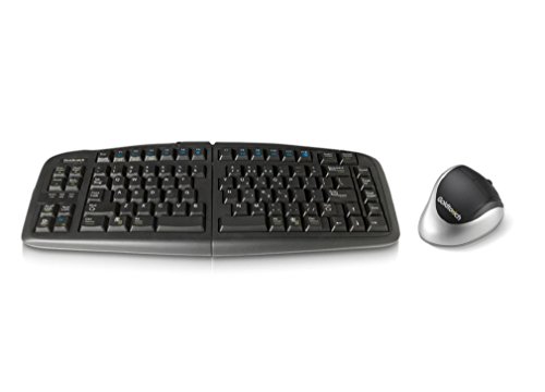 Goldtouch GTF-KRH-B V2 Wired Adjustable Keyboard and Wireless Comfort Mouse Bundle, Right-Handed #1