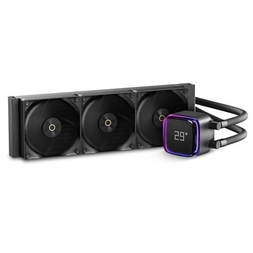 Iota L36 BK AIO Refroidisseur CPU avec écran Numérique, Watercooling 360 mm avec Pompe ARGB, TDP 300 W, Ventilateurs FDB Silencieux, 2000 tr/min, pour AMD...