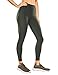 CRZ YOGA Women's High Waisted Yoga Pants with Pockets Naked Feeling Workout Leggings-25 Inches Olive Green 25" M