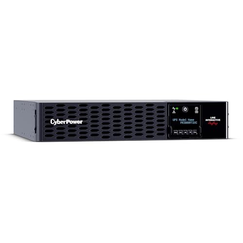 Image of CyberPower PR3000RT2UC Smart App Sinewave UPS Battery Backup and Surge Protector, 3000VA /3000W, 9 Outlets, 2U Rack /Tower, AVR, Built-in Cloud Monitoring, UL Certified