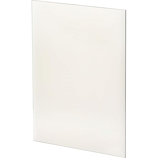 KRATKI Cristal de chimenea de 4 mm resistente al calor, tamaño 240 x 210