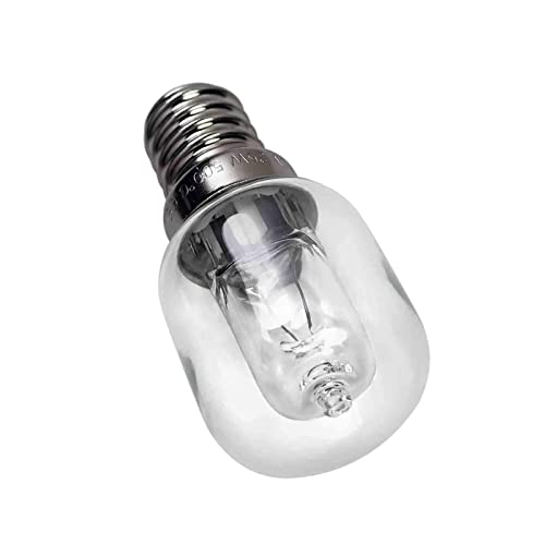 Backofenlampe 2/4 Stück Halogenlampe E14 25W Ofen Glühbirnen Techgoamde 2750k Warmweiß Bis 500°C Hitzebeständiges, Geeignet für Backofen, Mikrowelle, Salzlampen (2Stück)