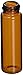 JG Finneran 316018-2170A Borosilicate Glass Amber Dram Vials with Screw Thread Closures, 15mL Capacity (Case of 100)