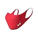 Sob Máscara Armadura Adulto Desportivo, Vermelho (600) / Silver Chrome, Média / Grande