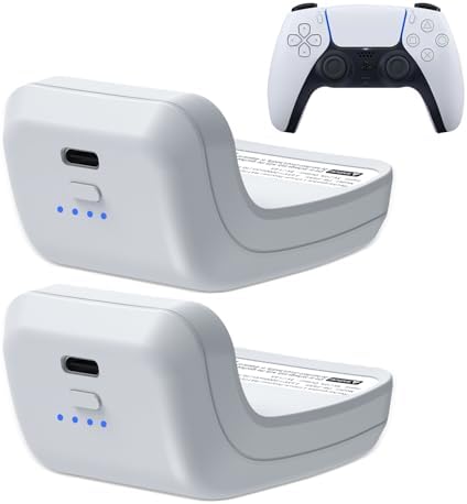 Amazon.com: Uwayor 2X 3000mAh PS5 Controller External Battery Pack, PS5