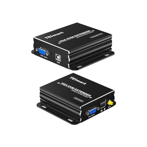 TESmart 984ft/300M VGA KVM Extender 1920x1200@60Hz,A Través de