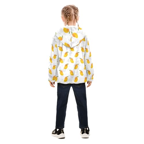 Mango Toddler Fleece Jacket Baby Girls Hooded Zipper Long Sleeve Thick Warm Outerwear 3-10 Years4