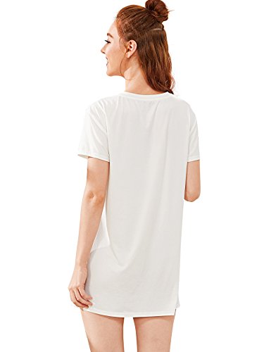 Floerns Women's Funny Lingerie Nightgown Cute Print Tshirt Sleepdress2