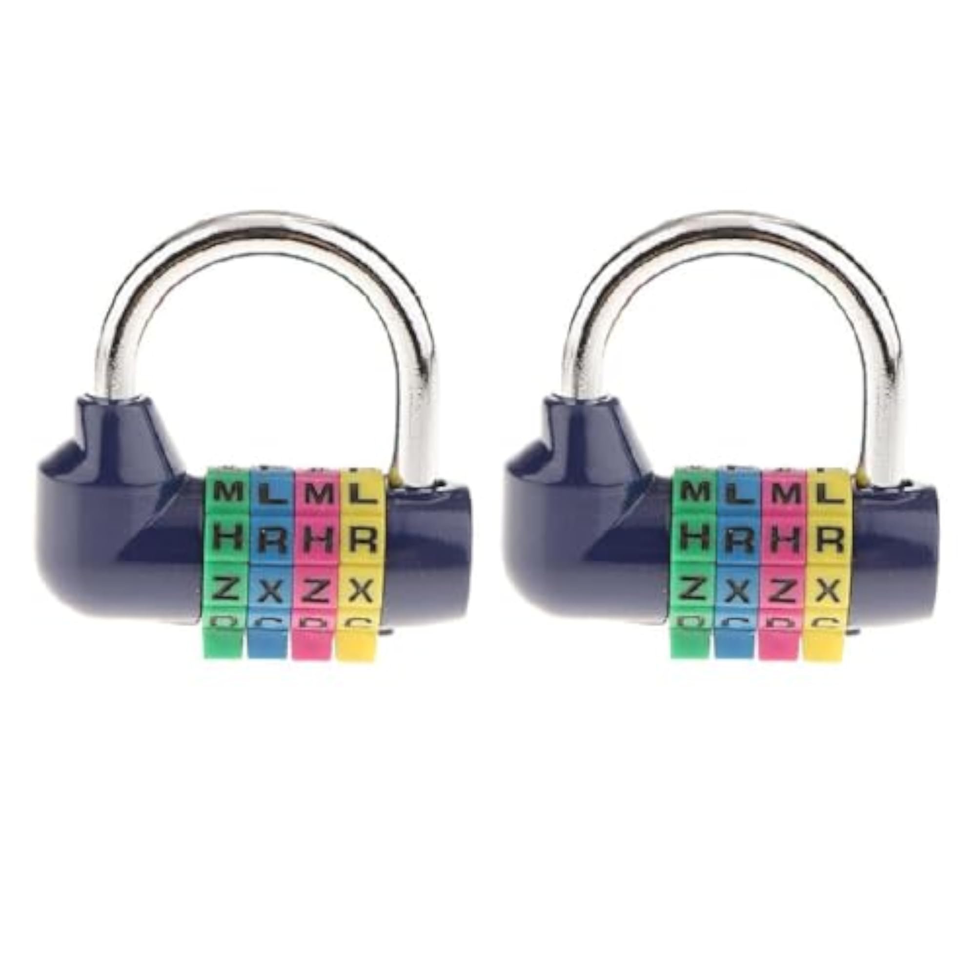 2 Pieces 4 Digit Dial Combination Padlock