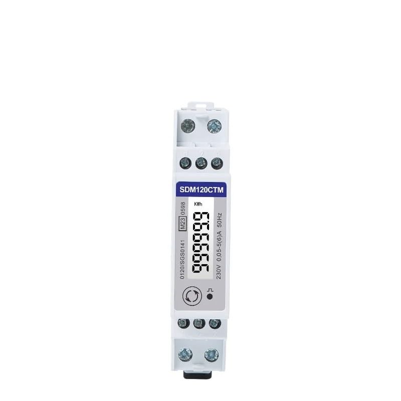 NURII SDM120CTM, 1 Fase, medidor de Potencia Modbus RS485, vatímetro, medidor de energía, medidor de energía de Carril DIN